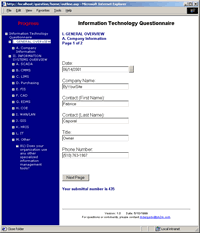 Web-Based questionaire generator